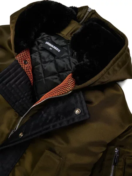 Kurtka dziecięca Dsquared2 zielona