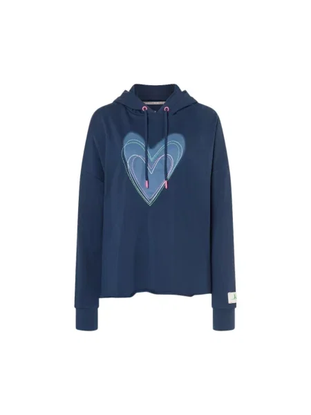 Bluza z kapturem Lieblingsstück z kapturem niebieska