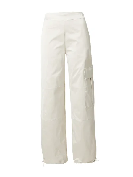 Pantaloni Calvin Klein Jeans Satin Cargo Utility Pant Eggshell XS bej