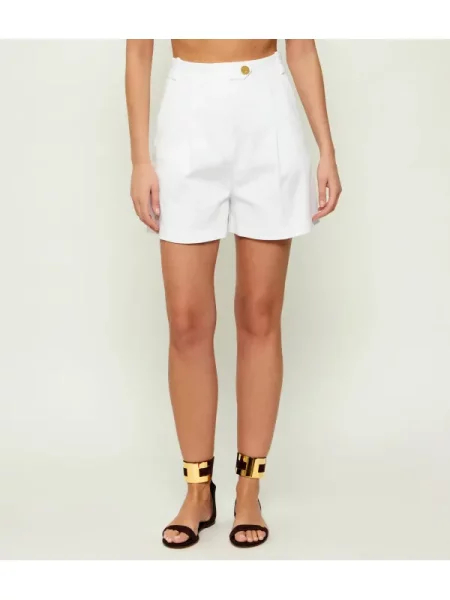 Elisabetta Franchi De blugi pantaloni scurți alb