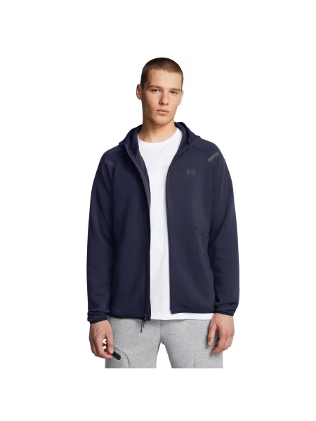 Bluza z kapturem z pełnym zamkiem błyskawicznym Under Armour Unstoppable Fleece czarna