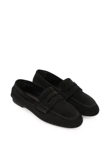 Pantofi loafer Dear Frances din piele de căprioară maro