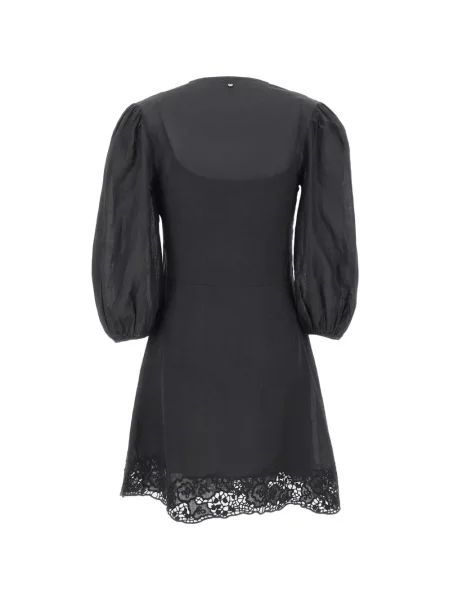 Rochie Boss cu broderie negru