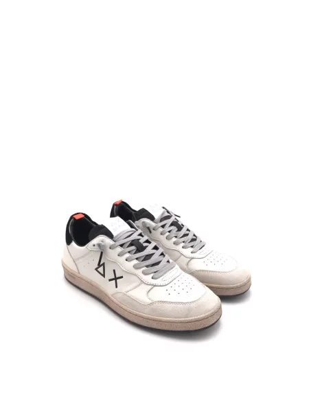 Sneakersy Sun68 skórzane białe