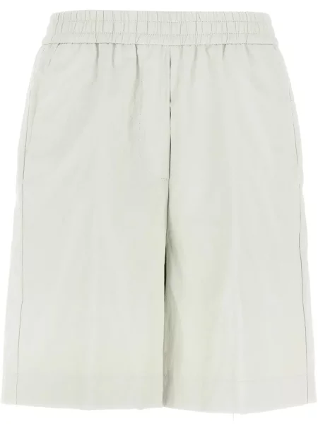 Bermudy Nude skórzane białe