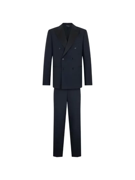 Costum Brooks Brothers de lână cu două rânduri de nasturi albastru