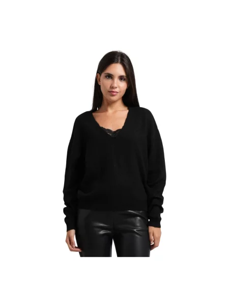Sweter Fracomina czarny