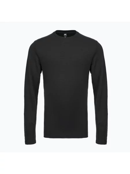 Bluza termoaktywna Helly Hansen Lifa Merino Midweight Crew black czarna
