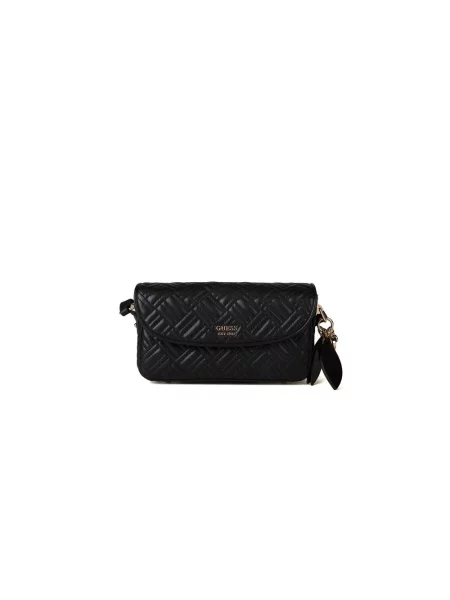 Guess torebka bagietka z imitacji skóry SALLY czarna