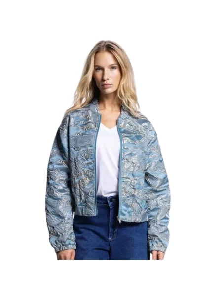 Kurtka bomber Jansen Amsterdam niebieski