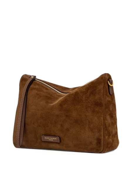 Clutch Gianni Chiarini σουέτ καφέ