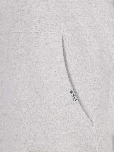 Brosa Prada din fleece gri