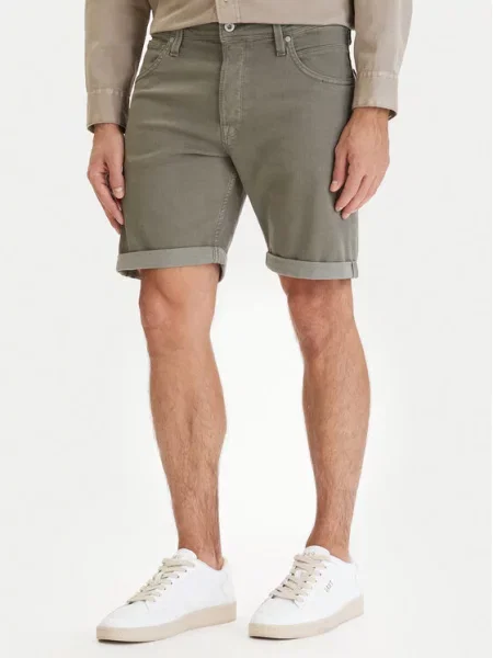 Jack & Jones Шорти з тканини Rick зелений