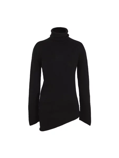 Sweter z golfem Cortana z kaszmiru do golfa czarny