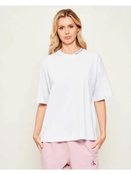 Juicy Couture Tricou BOYFRIEND | Oversize fit alb