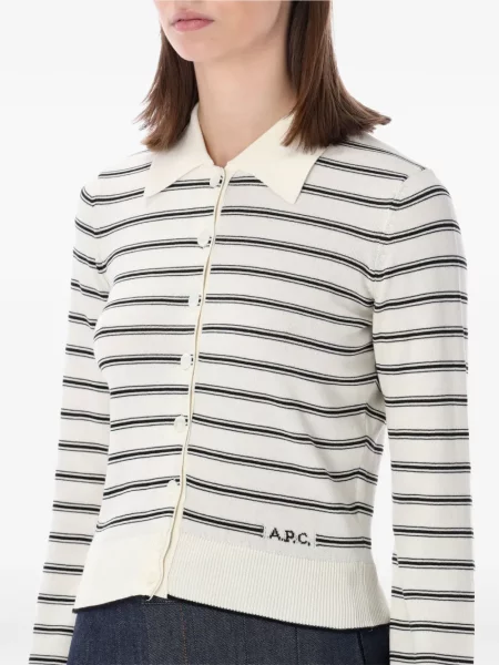 Cardigan A.p.c. cu dungi alb