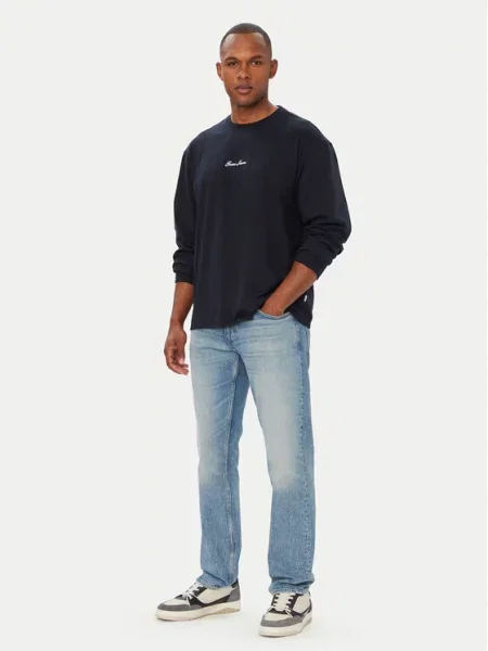 Guess Longsleeve granatowy