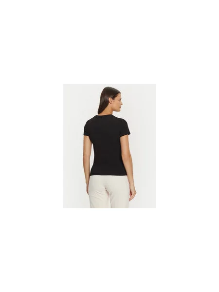 Guess Jeans Marškinėliai Regular Fit juoda