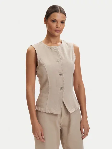 ONLY Жилет Everly бежевий
