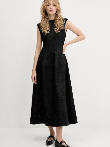 Stine Goya rochie maxi evazați negru