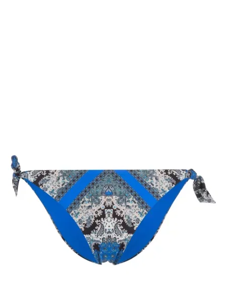 Bikini Twinset z nadrukiem z wzorem paisley niebieski