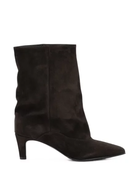 Botine Strategia Shoes din piele de căprioară maro
