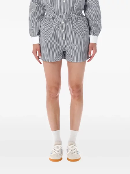 Pantaloni scurți Sporty & Rich cu dungi albastru