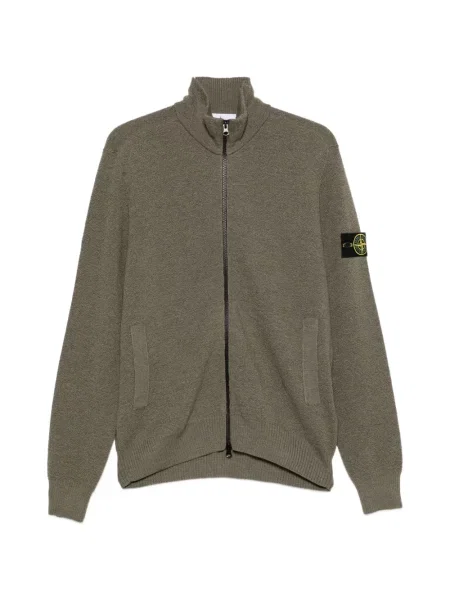Cardigan Stone Island cu strasuri verde