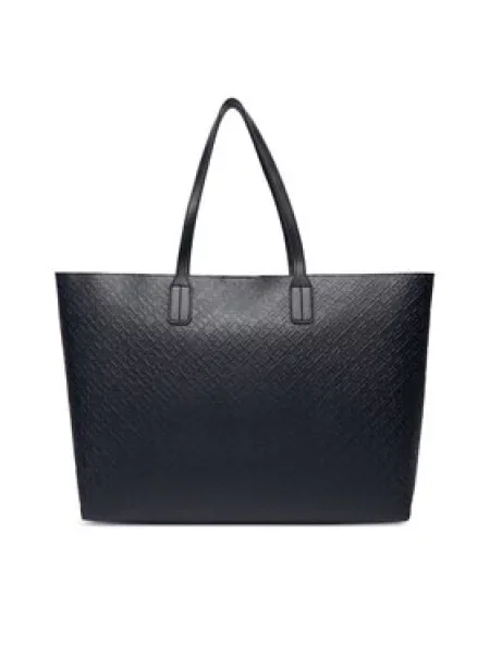 TOMMY HILFIGER Nakupovalna torba temno modra