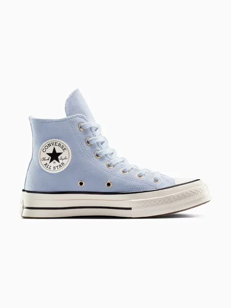 Велурени кецове Converse Chuck 70 синьо