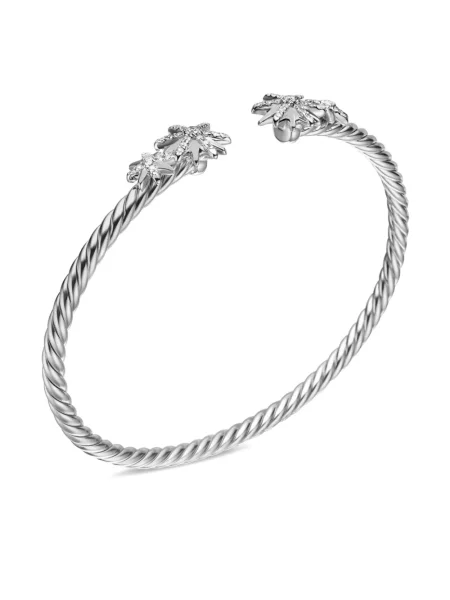 Brăţară David Yurman argintiu