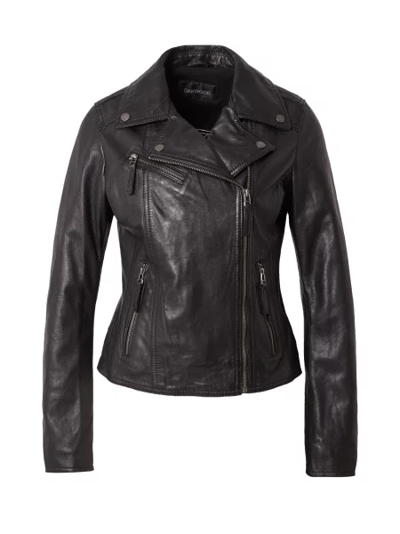 OAKWOOD Geacă de primăvară-toamnă CLIPS' negru