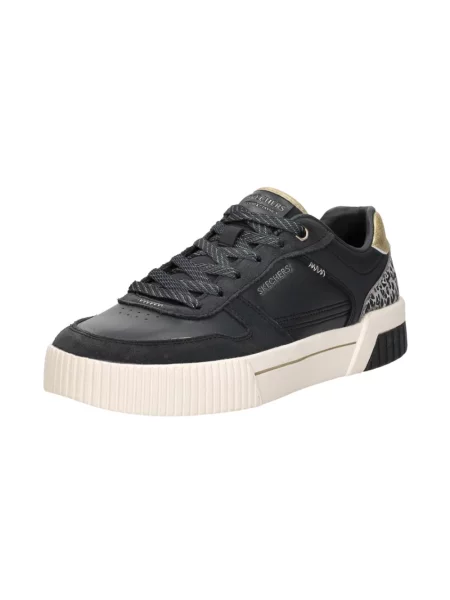Sneakersy Skechers skórzane czarne