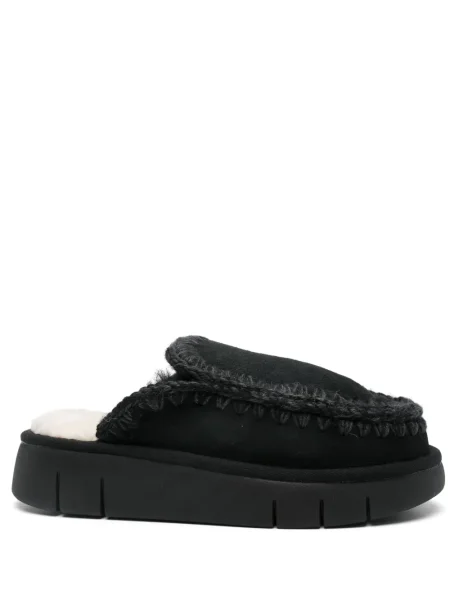 Papuci tip mules Mou negru