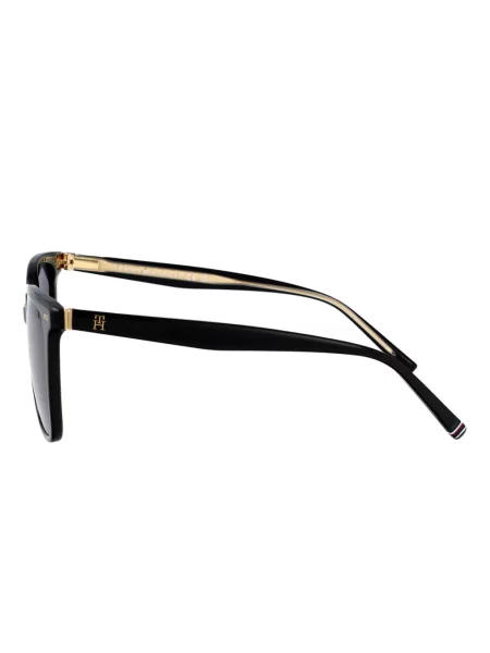 Ochelari de soare pătrați Tommy Hilfiger negru