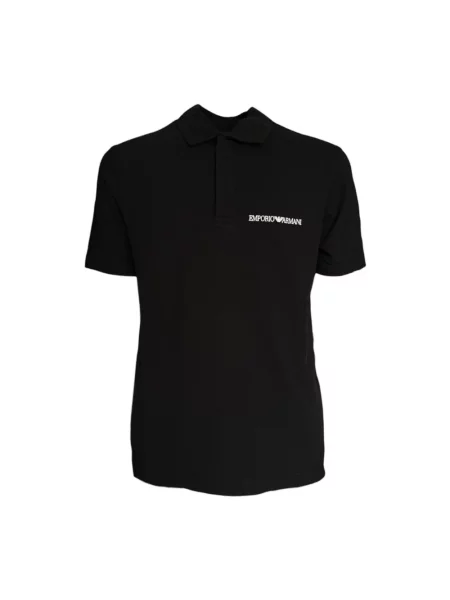 Koszulka polo Emporio Armani czarna