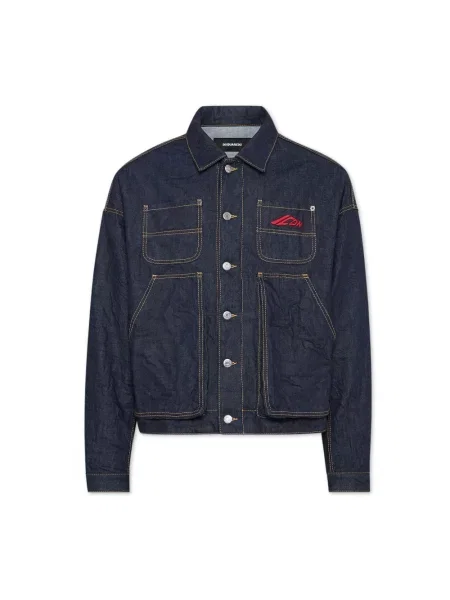 Kurtki Mężczyzna Niebieski M Dsquared 2 Coats Dsquared2 granatowa