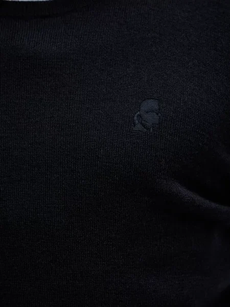 Шерстяной свитер Karl Lagerfeld синий