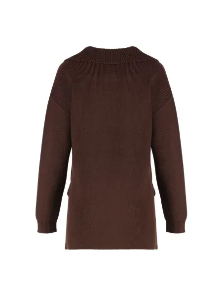 Sweter Elisabetta Franchi brązowy