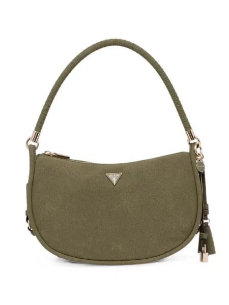 Geantă shopper Guess cu autograf verde