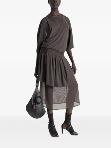 Rochie midi Lemaire plasă maro