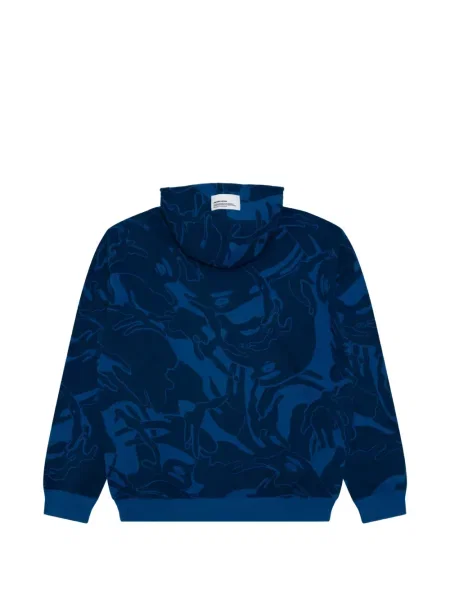 Hanorac cu glugă Aape By A Bathing Ape cu imagine cu model camuflaj albastru