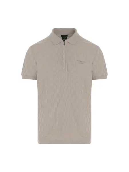 Koszulka polo Boss beżowa
