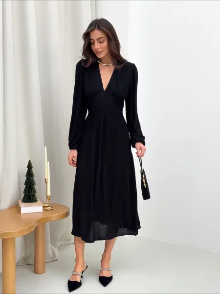 Сукня міді ART KNIT чорний