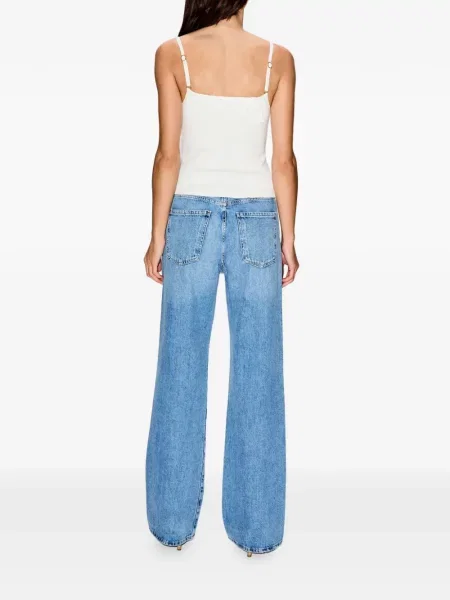 Bluzka w kwiaty Cult Gaia w kwiatki z naszywkami biały