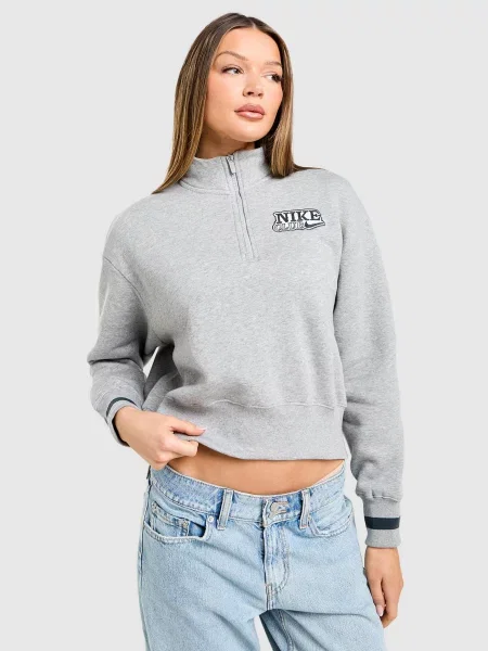 Nike Bluza Rozpinana W Nsw Flc Zip szara