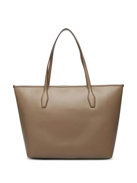 Geantă shopper Boss cu autograf maro