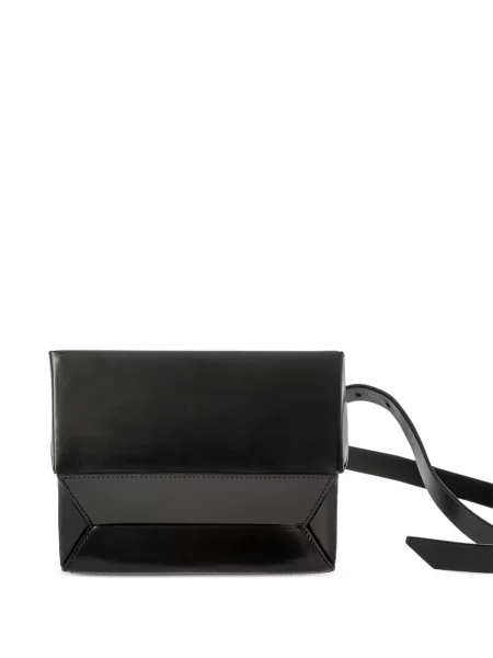 Curea Merryl Tielman din piele cu imprimeu geometric negru
