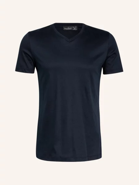 Van Laack T-Shirt Pius blau biała