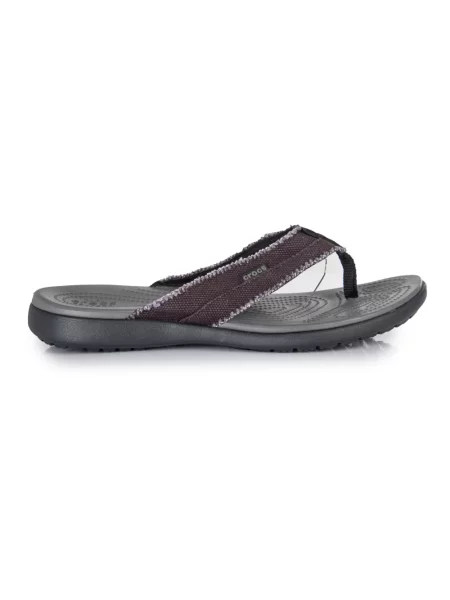 Klapki Crocs płócienne szare